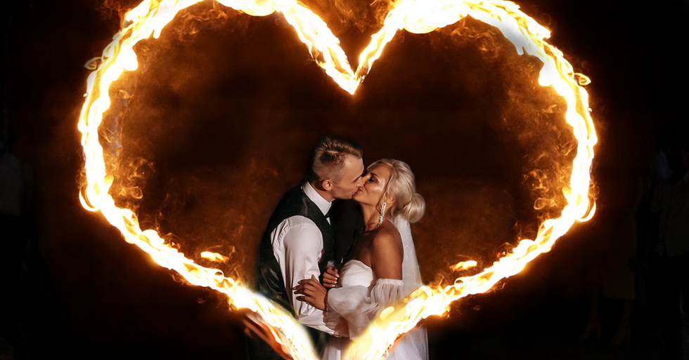 огненное сердце на свадьбе